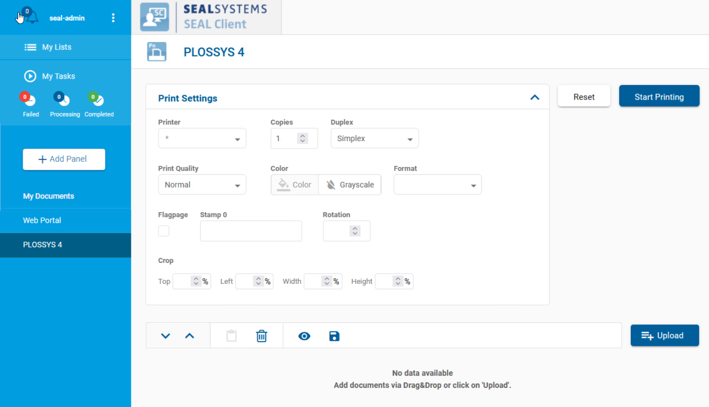 SEAL Print Client for P4