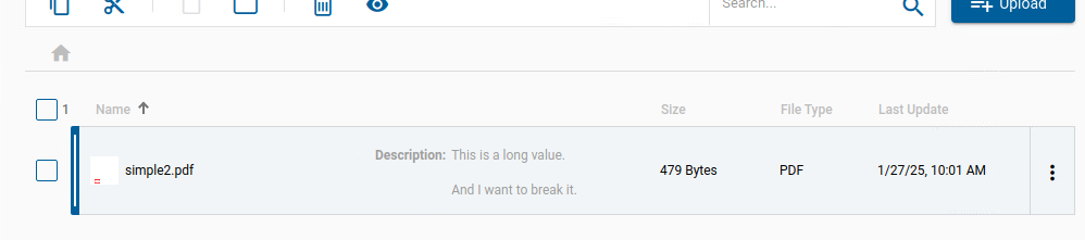 Web Portal: long value 2